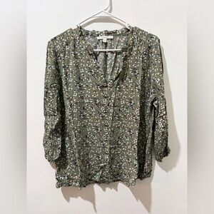 Fun 2 Fun Floral Patterned Blouse